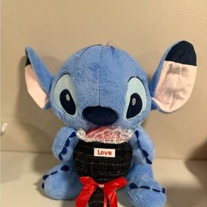 Blue lilo stitch Plushy with blanket inside